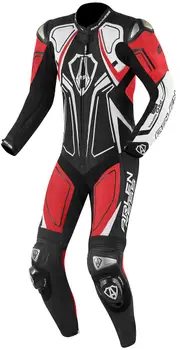 Arlen Ness Conquest, black-white-red, Size 50 for Men Black White Red