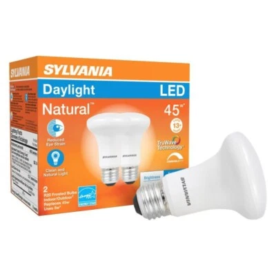 Sylvania Led Flood R20 Light Bulb 45w=5w 10 Year 450 Lumens E26 Medium Base Dimm