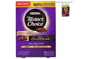 Nescafe Taster's Choice Instant Coffee - Colombian Medium Roast 16 Single Serve Packets