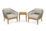 Maui Outdoor 2 Lounge Chairs & Side Table Set