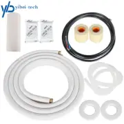 White 16 FT Install Kit Fit For Mini Split Heat Pump Systems 3/8 In- 5/8 In Dia.