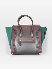 Tri-Colour Mini Luggage Leather Tote