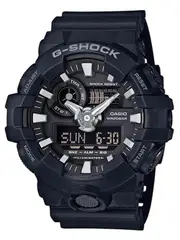 Casio G-Shock Chronograph GA-700-1BER Black Resin Mens Watch