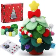 Christmas Tree Handmade Wool Felt Christmas Tree Ornaments DIY Desktop Decorations for Holiday Gift Ideas
