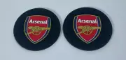 2 pk Arsenal FC Car Cup Mat Car Drink Holder Insert Silicone Coaster Set S-1