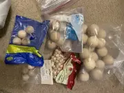Mixed Sizes Wooden Craft Balls Unfinished Round Mixed Project Lot