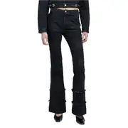 [ANDERSSON BELL] Mahina Blocking Patchwork Jeans Black