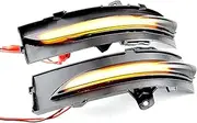 2pcs Dynamic LED Turn Signal Light Flashing Mirror Indicator Compatible with Fo-rd ED-GE 2015 2016 2017 2018 2019