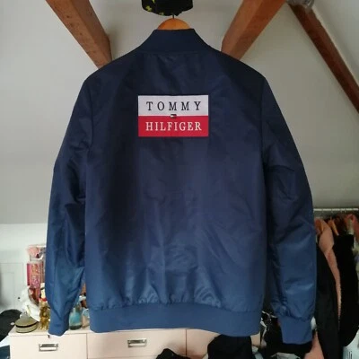Tommy Hilfiger Reversible Bomber College Varsity Jacket Junior 16 S/M Unisex