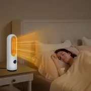 Spector Portable Electric Heater Tower Fan 1200W Quiet Touch Remote Auto Off