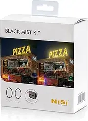 NiSi - 82mm Circular Black Mist Filter Kit, 1/4 and 1/8 Strength, Cleaning Cloth, Carrying Case, Pro-Mist Diffusion Filters for Soft Shadow, Dream-Like Cinematic Effects, Photography and Videography