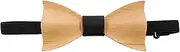 [WRITWAA] 1pc Bow Tie Boys Tie Bowtie Wood Decor Toddler Accessories for Girls Boys Clip on Tie Party Clothes Accessory Toddler Tie Custom Dog Collar Boy Ties Wooden Baby Suit Kitten