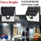 Waterproof Led Solar Wall Motion Sensor Lights Outdoor Fence Light Garden