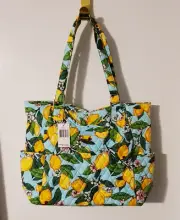 Vera Bradley Lemon Grove Large Glenna Tote Bag