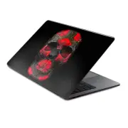 Skins Wrap for MacBook Pro 15 inch Retina Touch Dark Flowers Skull Art