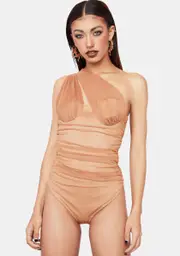 Better Alone Asymmetrical Bodysuit