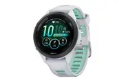 Garmin Forerunner 265S Smart Sports Watch (Black with Whitestone/Neo Tropic Band, 42mm)