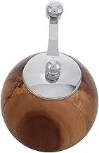 Abaodam Mini Wooden Pepper Grinder with Crank Handle Manual Grinding Tool for Outdoor Camping Durable Construction Efficient Grinding Mechanism for Versatile Usage
