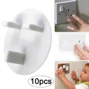 10 UKPlug Socket Covers Protector Child Safety Mains Power Firm Fit Durable