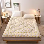 Thicken Floor Mattress Soft, Futon Japanese Tatami Portable Folding, for Guest Sleeping Dormitory Boys Girls Adults(Couronne,1.8 * 2.0m(3kg))
