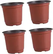 GANAZONO 30pcs Plastic Flower Pots Succulent Planters Stands Small Pots for 10cm Wide