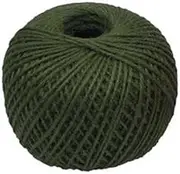 60m of Jute Twine, Natural Hessian Burlap String 3 Ply Dark Green