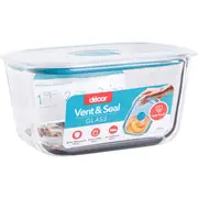 Decor Vent & Seal Glass Container Oblong 600mL
