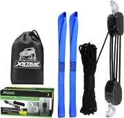 Rope Hoist 50 Feet Block and Tackle Pulley System for Lifting Heavy Objects 200