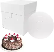 5 Sets Cake Boxes 12X12X12'' and Cake Board Sets