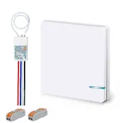 Wireless Light Switch Kit Ceiling Lamp LED Bulb Remote Key Control Wall Switches