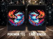 Arcanine Pokemon Inspired Trading Card Binder Case Notebook 50 Sleeves 4 Pocket