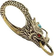 [DEARMAMY] Key Ring Vintage Dragon Key Chain Retro Key Buckle Chic Key Holder Lanyard Keych