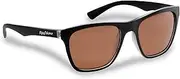 [Flying Fisherman] Fowey Polarized Sunglasses, Crystal-Matte Black Frames/Copper Lenses, Medium
