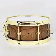 canopus HS 1465 BR Zelkova Snare Drum 14 6.5 Gold Hardware