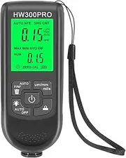 Abizarch Paint Thickness Gauge Meter Fe/NFe Probe Coating Thickness Gauge Professional Multifunctional Car Paint Depth Gauge Test Precise HW-300PRO for Car Automatic Detection(black) (black)