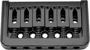 Musiclily 52.5mm Edged Fixed Hardtail Bridge Non Tremolo Bridge for Strat Tele Style Electric Guitar, Black
