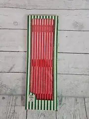 Vintage Colonial Red 15" Candles of Cape Cod Box of 12 Taper Skinny