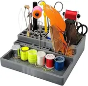 Ungtyb Fly Tying Station | Fishing Kit Organizer - High Density Station, Thread Hook Container, Portable Tackle Box, Jig Supplies For Beginners Adults