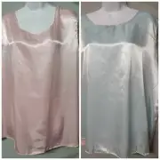 Ventura Blue Pink Camisole Gender Reveal Plus Size 3X 52" BUST