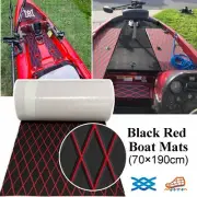Black Red Boat Flooring Sheet EVA Foam Marine Teak Decking Mat ▶ Diamond Grid