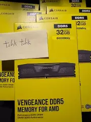 CORSAIR Vengeance 32GB (2x16GB) DDR5 6000 Intel XMP AMD EXPO CMK32GX5M2B6000Z28