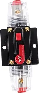 iplusmile 1pc Circuit Protector Circuit Breakers Switcheroo Auto Circuit Breaker for Car Fuse Holder Anl Fuse Circuit Breaker for Fuse 80 Amp Circuit Breaker Car Black Zinc Alloy