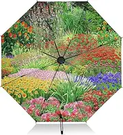 [RPLIFE] Umbrella, Auto Open Close Compact Umbrella Travel Windproof, Compact Size for Backpacks/Handbags - for Travel, Vintage Flowers