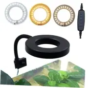 Upgraded Aquarium Light Clip On Fish Tank LED Light Small USB Black-Dimmer