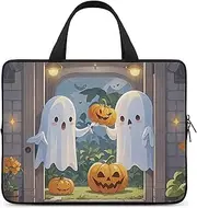 Laptop Case Sleeve Shockproof Computer Carrying Bag Cute Ghost Laptop Bag Tote Lightweight Notebook Case Cover Traveling Briefcase Handle Bags for Travel Business 17inch