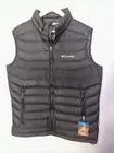 Columbia Mens White Out Omni-Heat Puffer Vest, Black, Large New With Tags