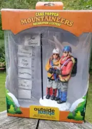 Outside Inside Gifts Mountaineers Couple Cake Topper Multi-Occasion Flags 2005