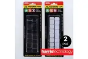 Handy Hardware 2PK Adhesive Tape Square Hook & Loop 2cm x 2cm 32pcs