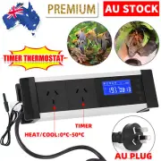Reptile Thermostat For Temperature Controller Aquarium Hydroponics Digital LCD