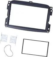 XEBRAD Radio Stereo Panel 2Din Car Stereo Radio Fascia DVD Audio Navigation Panel Frame Trim, for 500L 2012 2013 2014 2015 car Radio Fascia